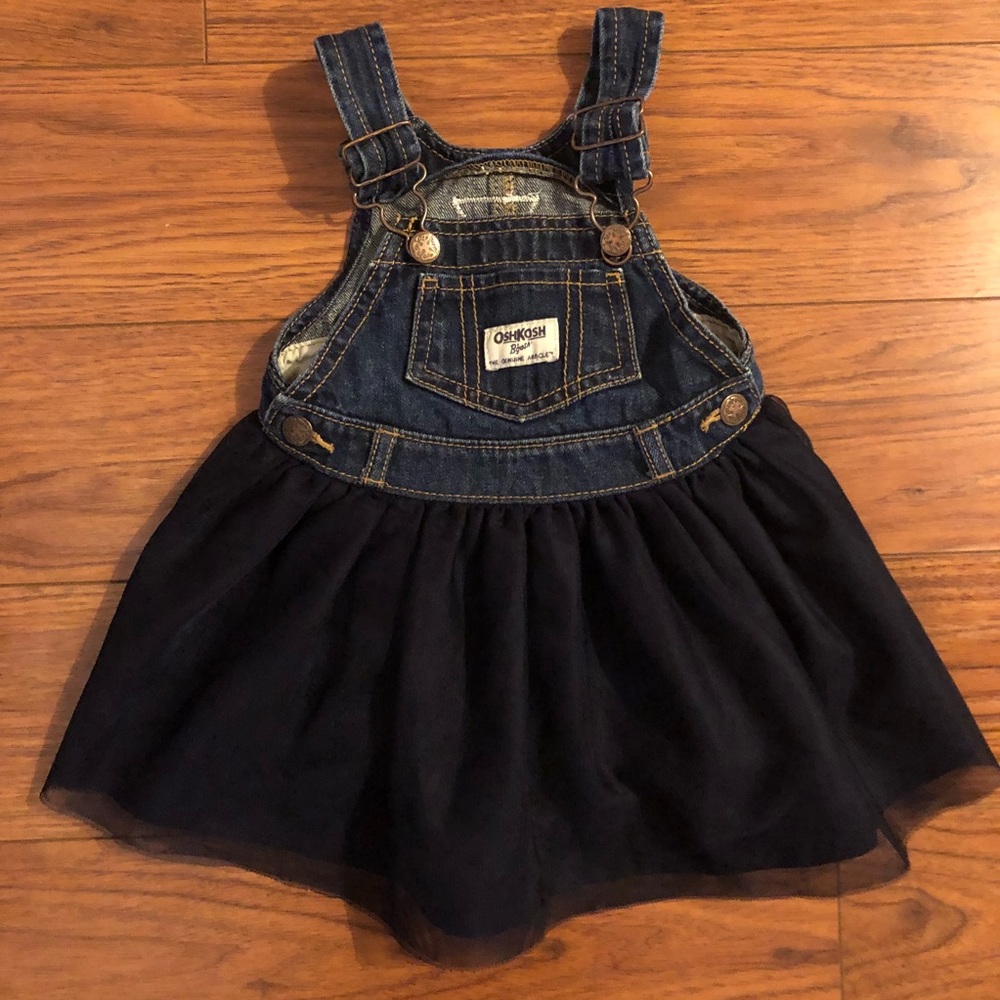 Oshkosh jumper dress with tulle bottom 12 months
